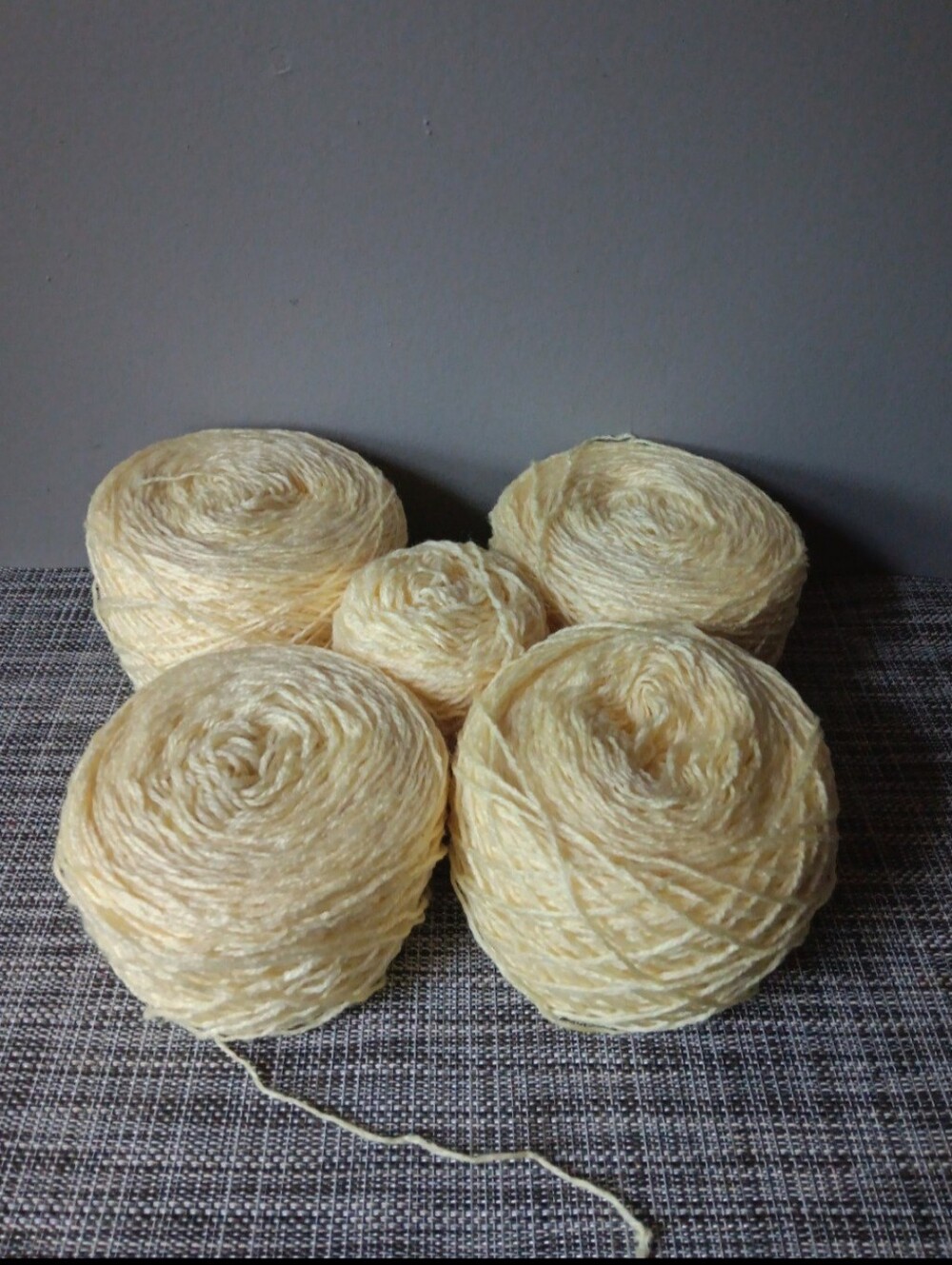 Soft Light Yellow Acrylic Skeins for Knitting & Crochet